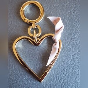 NWOT Burberry Heart Bag Charm